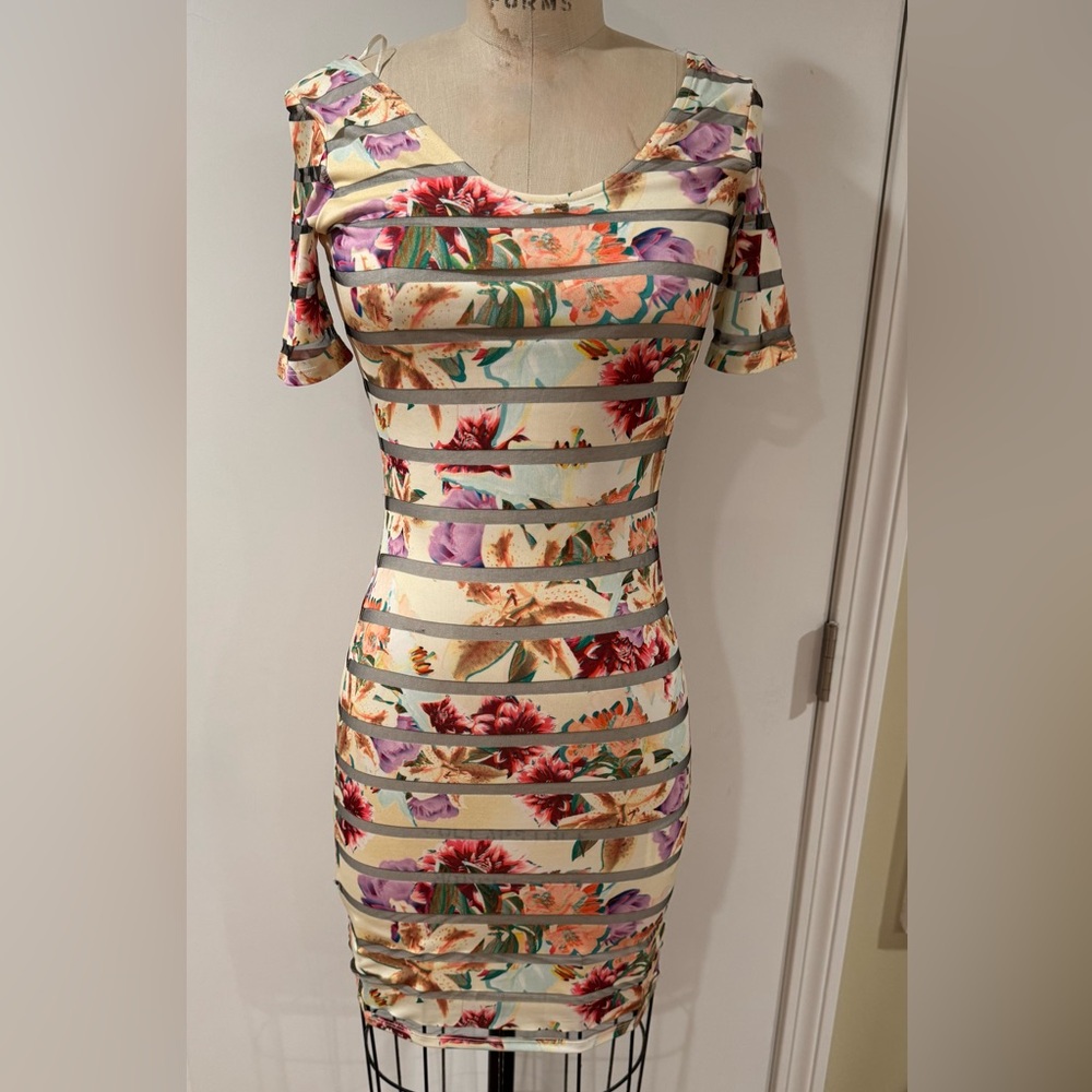 Guess Floral Striped Women's Dress size S